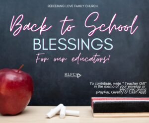 Back To School Blessings